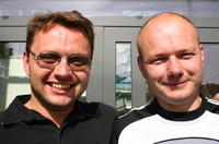 Vinnerne Gunnar Nordby og Anders Fodstad